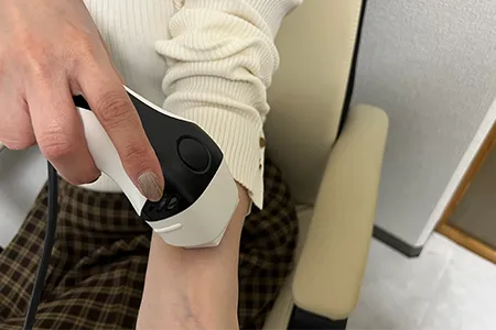 ハイパワー(1照射35Ｊ)で、肌にもやさしい