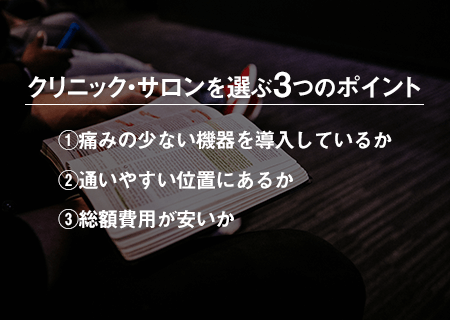 効果的なヒゲ脱毛サロン・クリニックを選ぶ3つのポイント